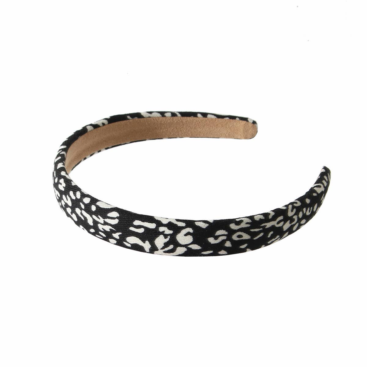 RETRO SPONGE LEOPARD PRINT HEADBAND_CWAHA1036