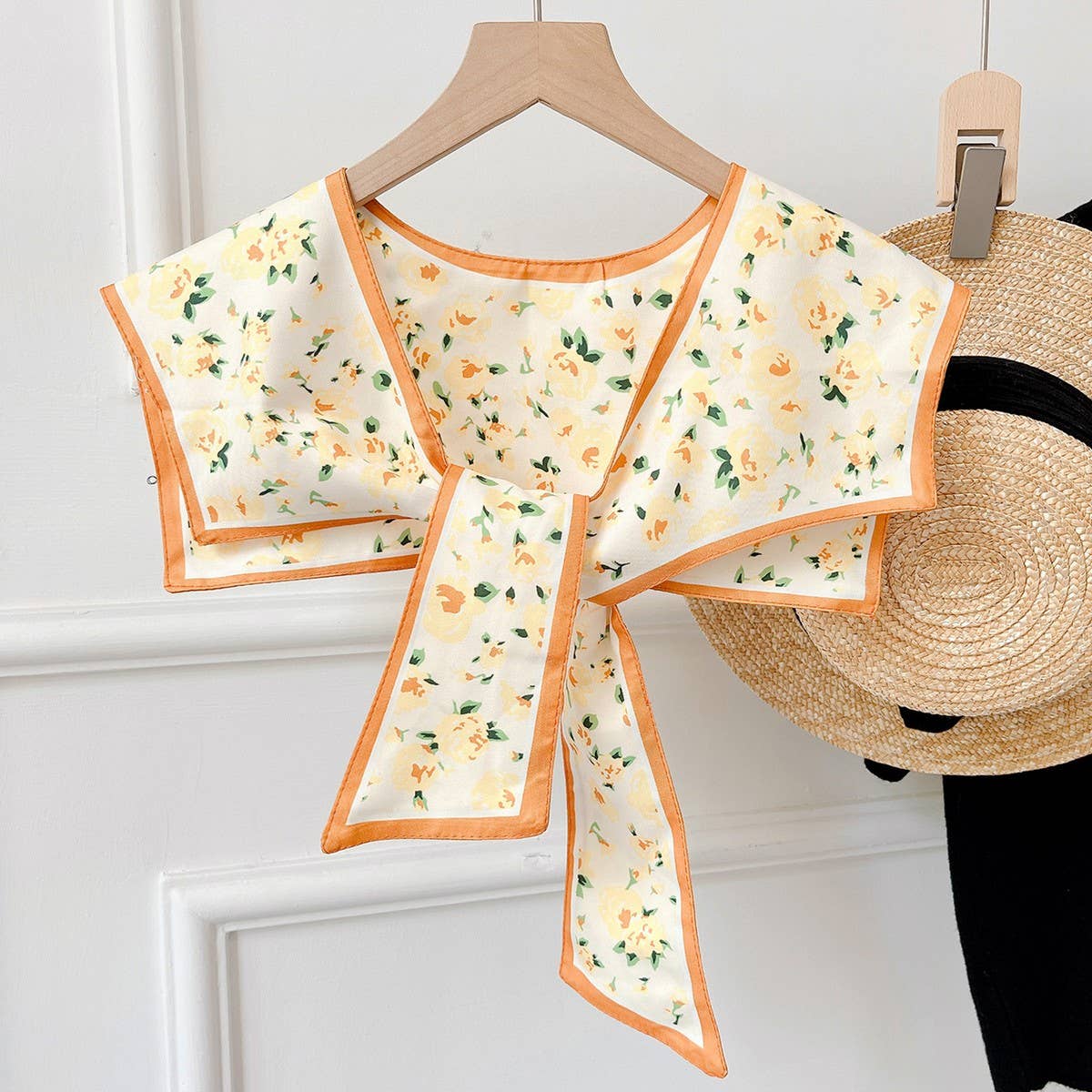 CWASC03128_PASTORAL OIL PAINTING PRINT SHAWL FOR WOMEN