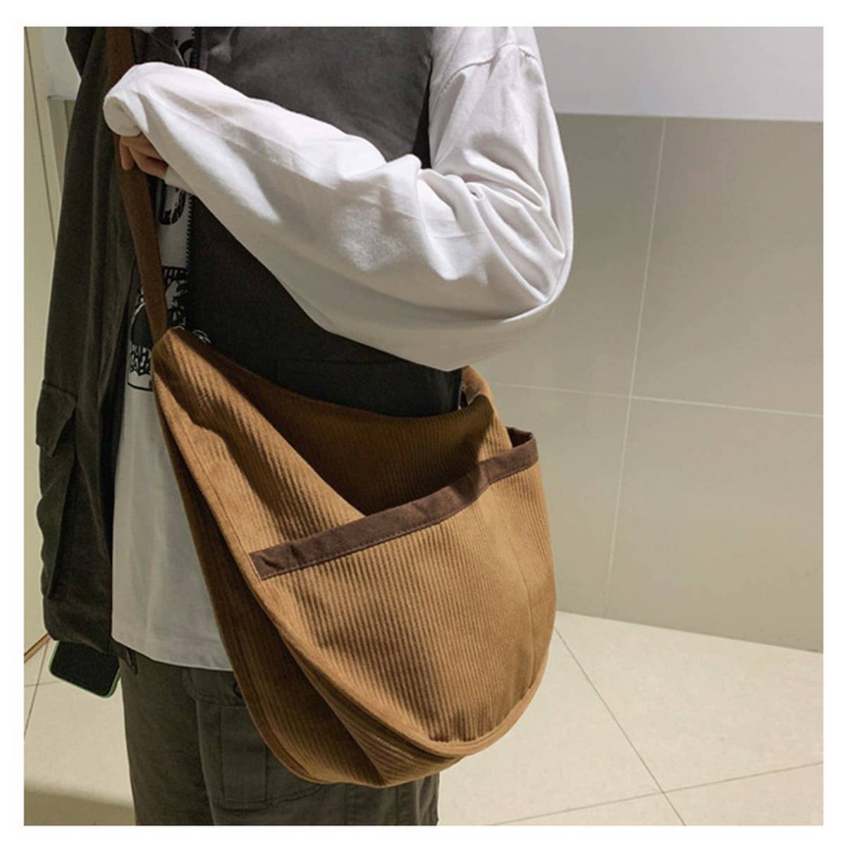 CWAB1960_SIMPLE ART STYLE CROSSBODY BAG