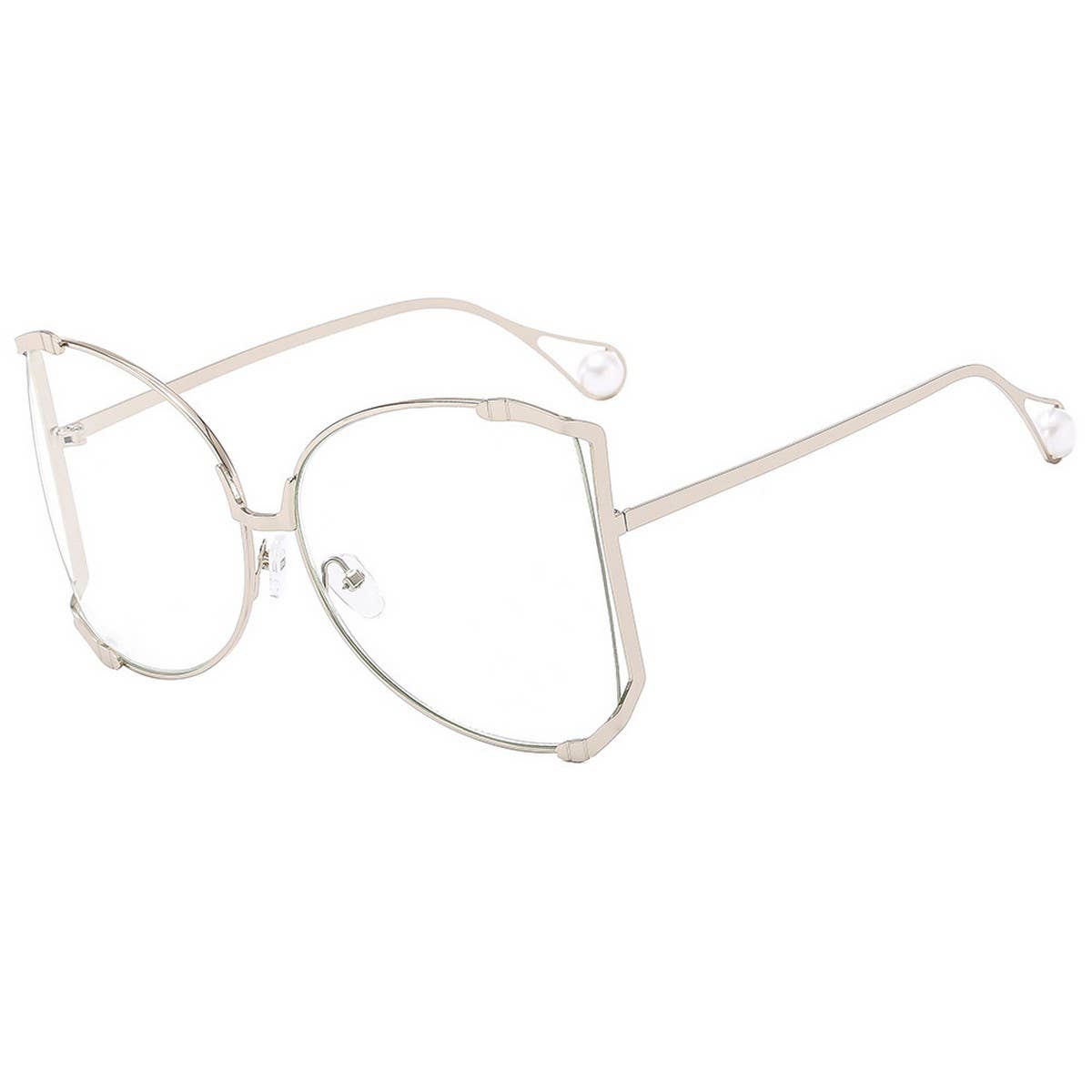 Runway Oversized Sunglasses with Gem Arms