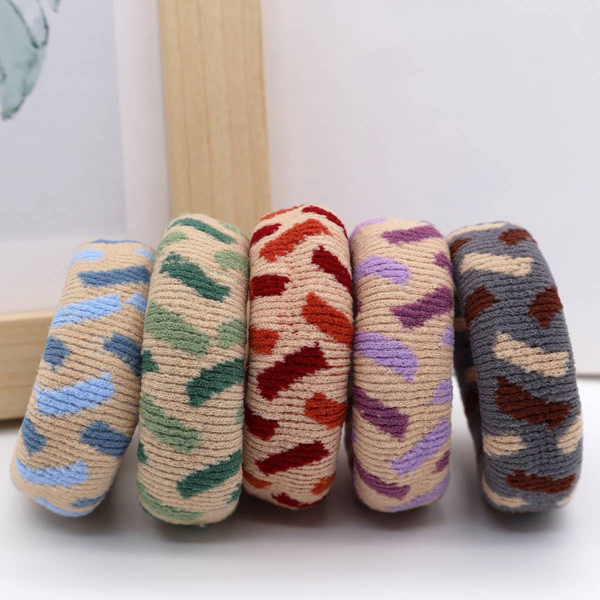 FASHION  WIDENED HAIR TIES(5PCS/BOX)_CWAHA0504