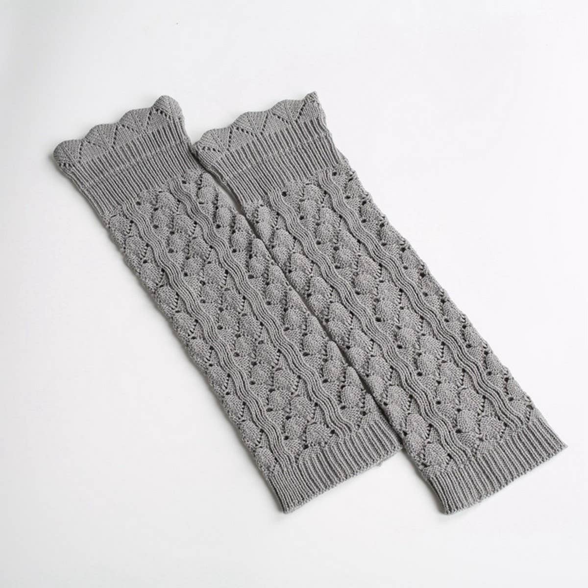 IMITATION LACE LONG LEGGINGS WITH HOLES AND CUFFS