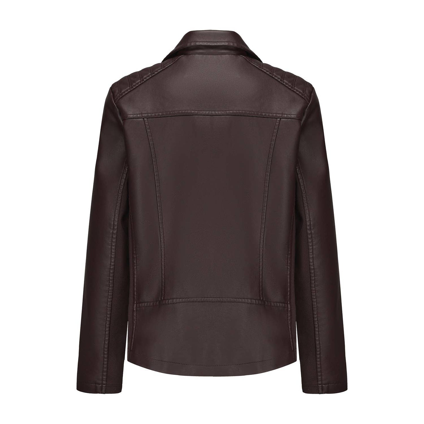 Short jacket knitted patchwork stretch coat