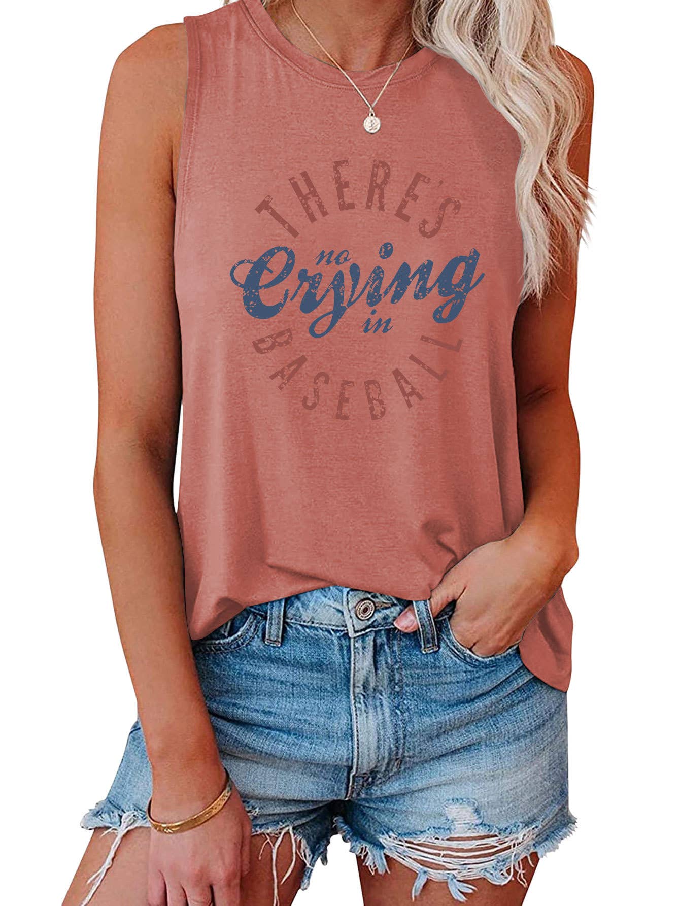 Fashionable loose there's no crying vest