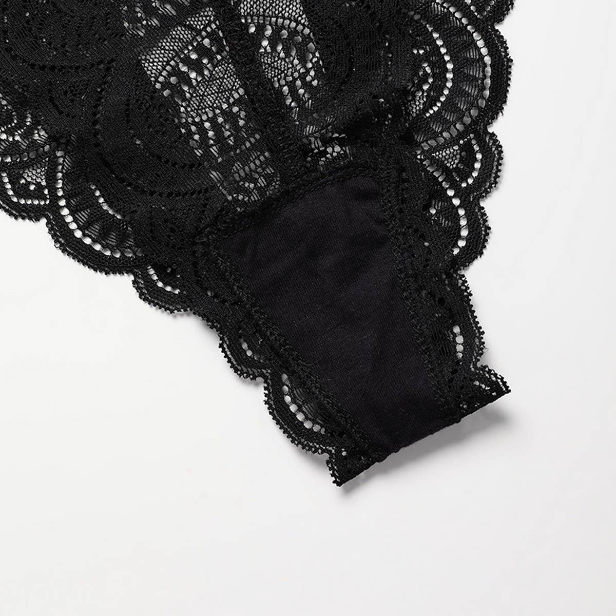 SEXY LACE HOLLOW MID WAIST TRIANGLE UNDERWEAR