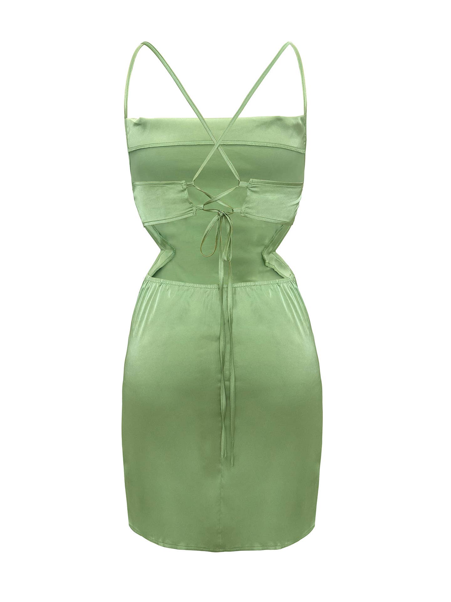 Sexy slimming halter solid color halter dress