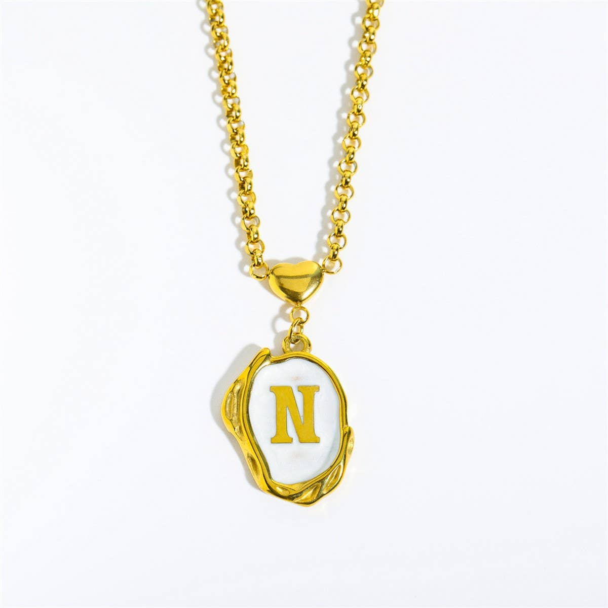 NEW 26 LETTERS OIL DROP THREE-DIMENSIONAL NECKLACE