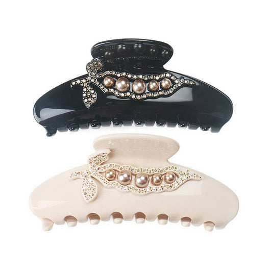 LARGE ACETATE HAIR ACCESSORIES SHARK CLIP