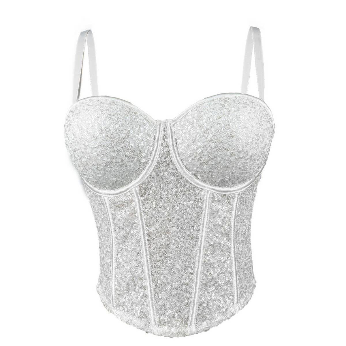 SEXY SLIM FIT SEQUINED HERRINGBONE BRA