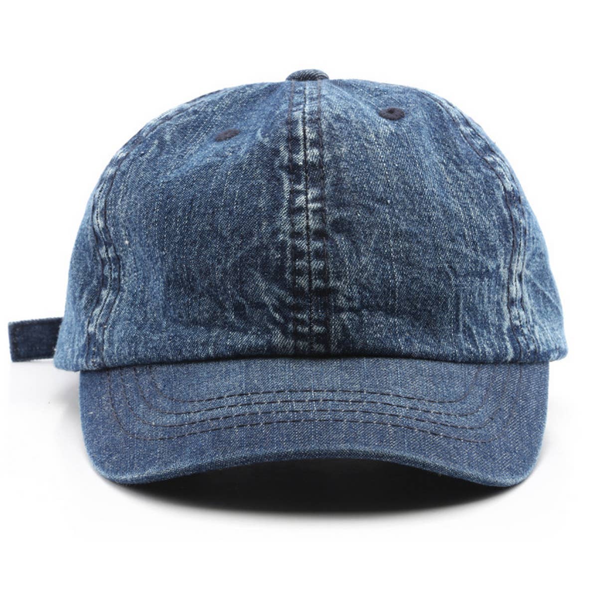 CWAH3206_SOLID COLOR DENIM SUN PROTECTION BASEBALL CAP