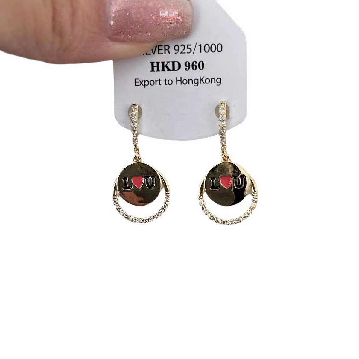 FASHIONABLE LOVE LETTER EARRINGS