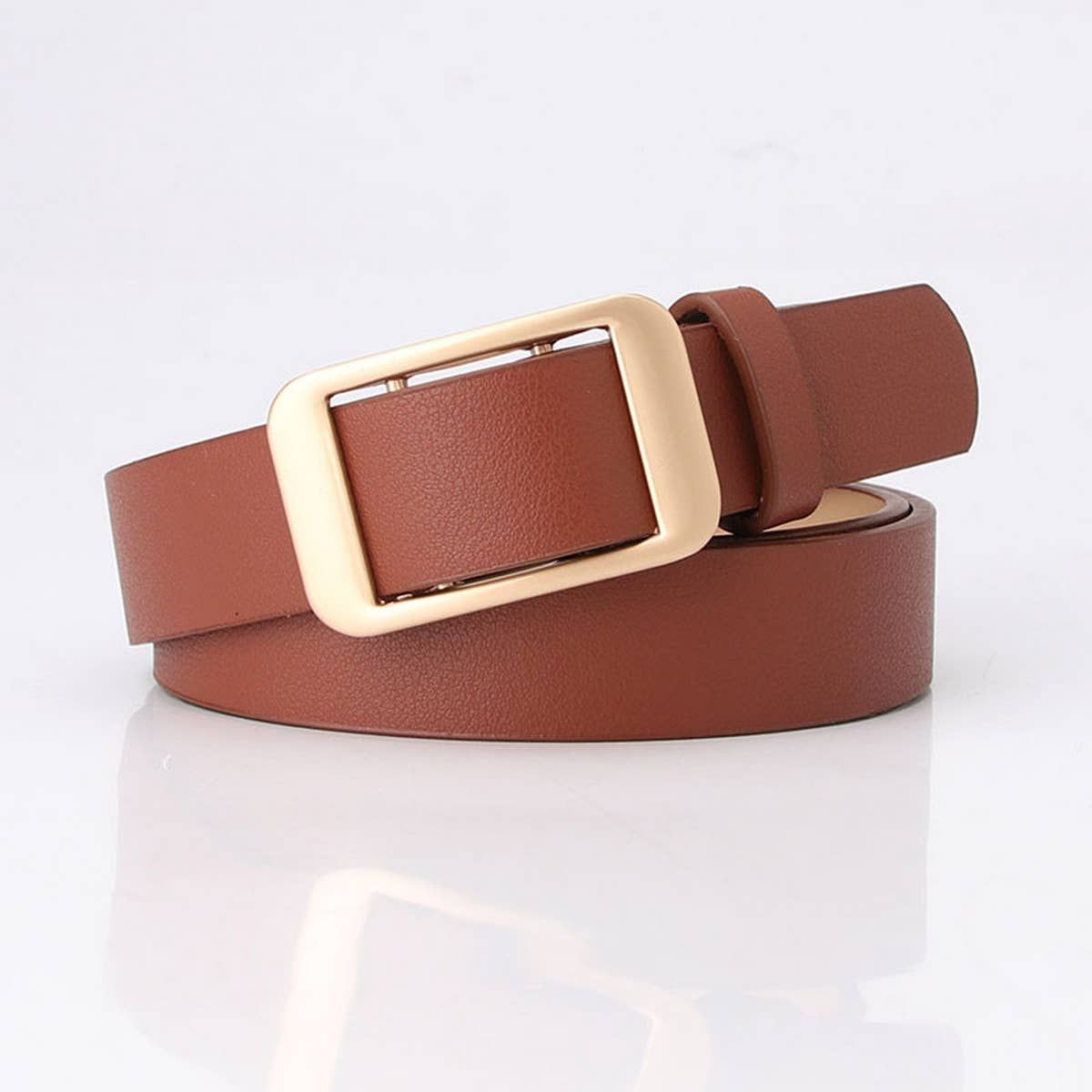 CWABE0914_SIMPLE DOUBLE BAR ALLOY BUCKLE BELT