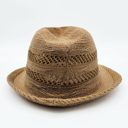 STRAW SUN PROTECTION BUCKET HAT_CWAH1332