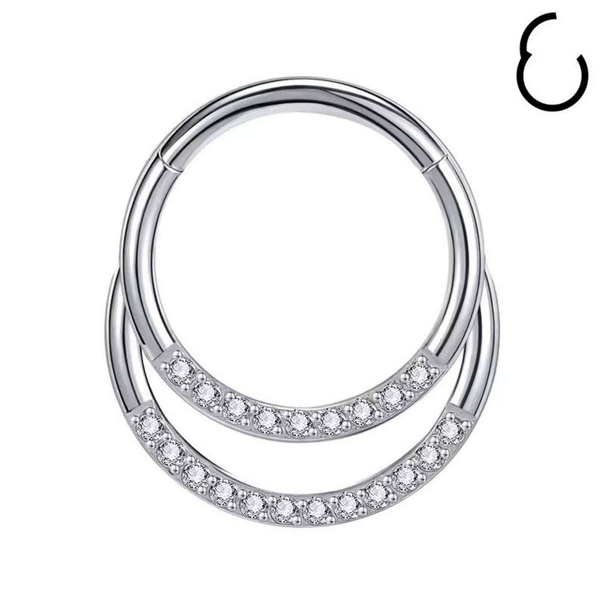 Titanium Seamless Spike Nose Ring Piercing