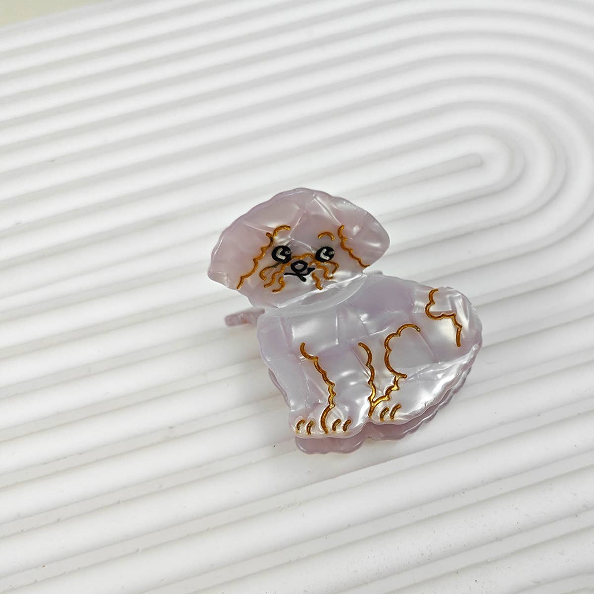 Cartoon Corgi Hair Claw Clip, Acetate Material_CWAHA6433