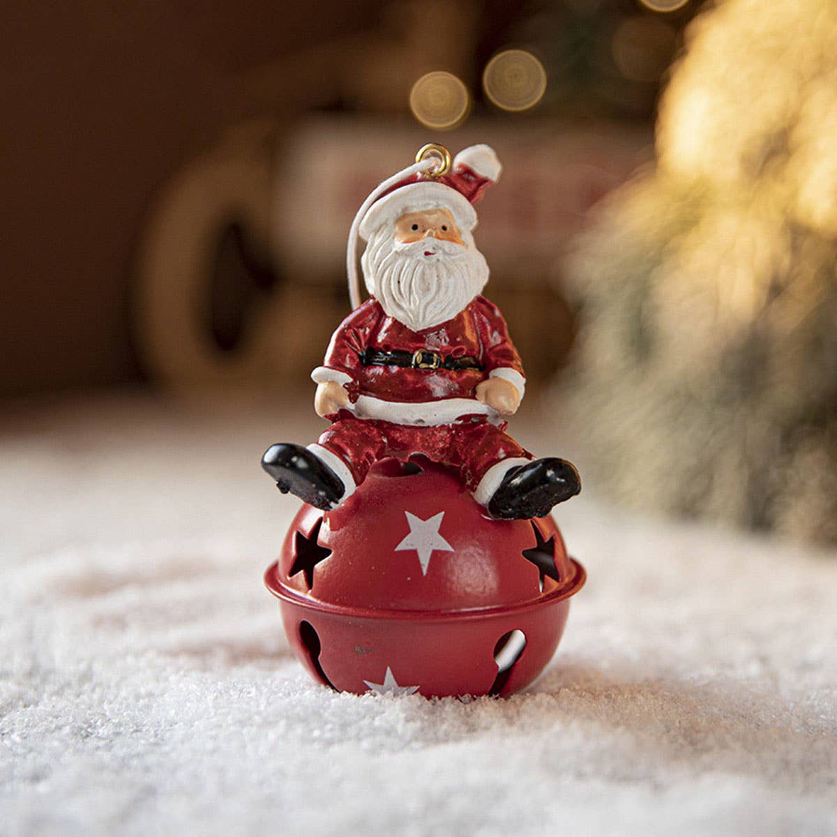 CWMM10396_CHRISTMAS PAINTED BELL SNOWMAN ORNAMENT DECOR