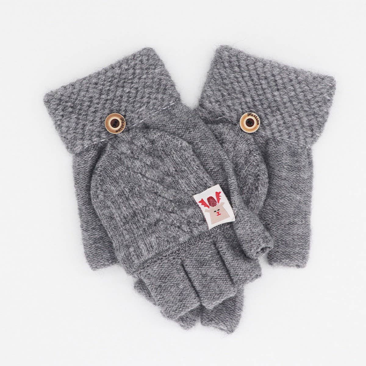 HALF FINGER FLAP CYCLING ANTI-FREEZE CABLE GLOVES_CWAG0155