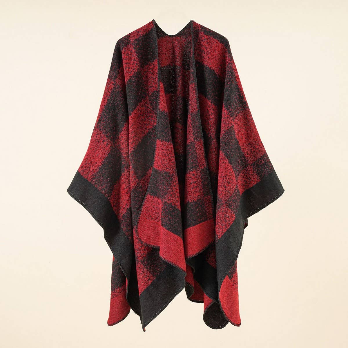 NEW FASHION SPLIT PLAID TRAVEL SHAWL FOR WOMEN