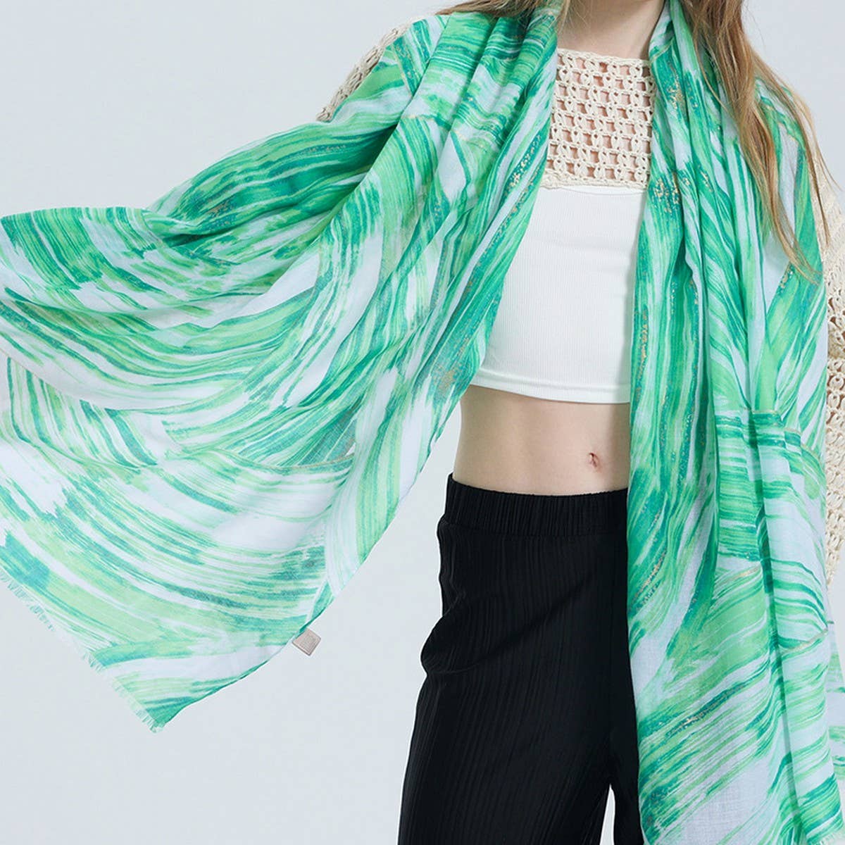 SUMMER BEACH VACATION SUN PROTECTION SCARF SHAWL_CWASC0684