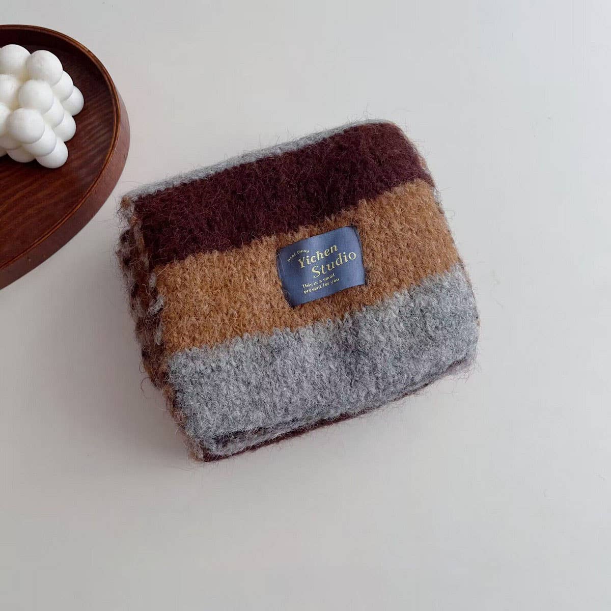 Rainbow Stripe Knit Scarf for Kids ??Winter Scarf_CWASC2109