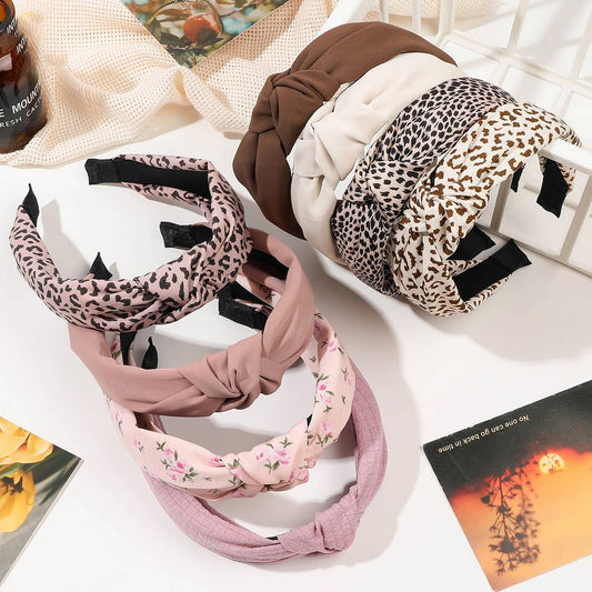 LEOPARD PRINT KNOTTED HEADBAND_CWAHA1644