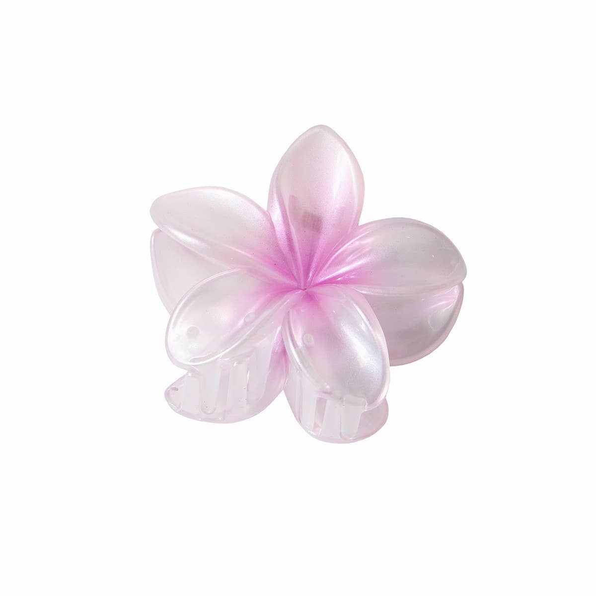 Pearlescent Flower Hair Claw - Gradient Chic Clip_CWAHA1044