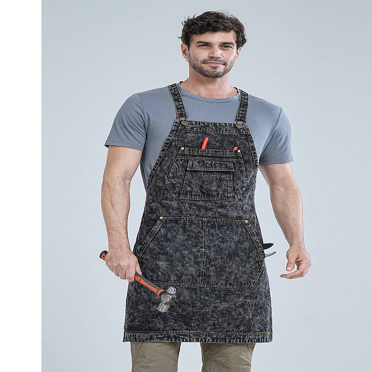 CWMM1816_Washed Denim Multi-Purpose Outdoor Work Apron