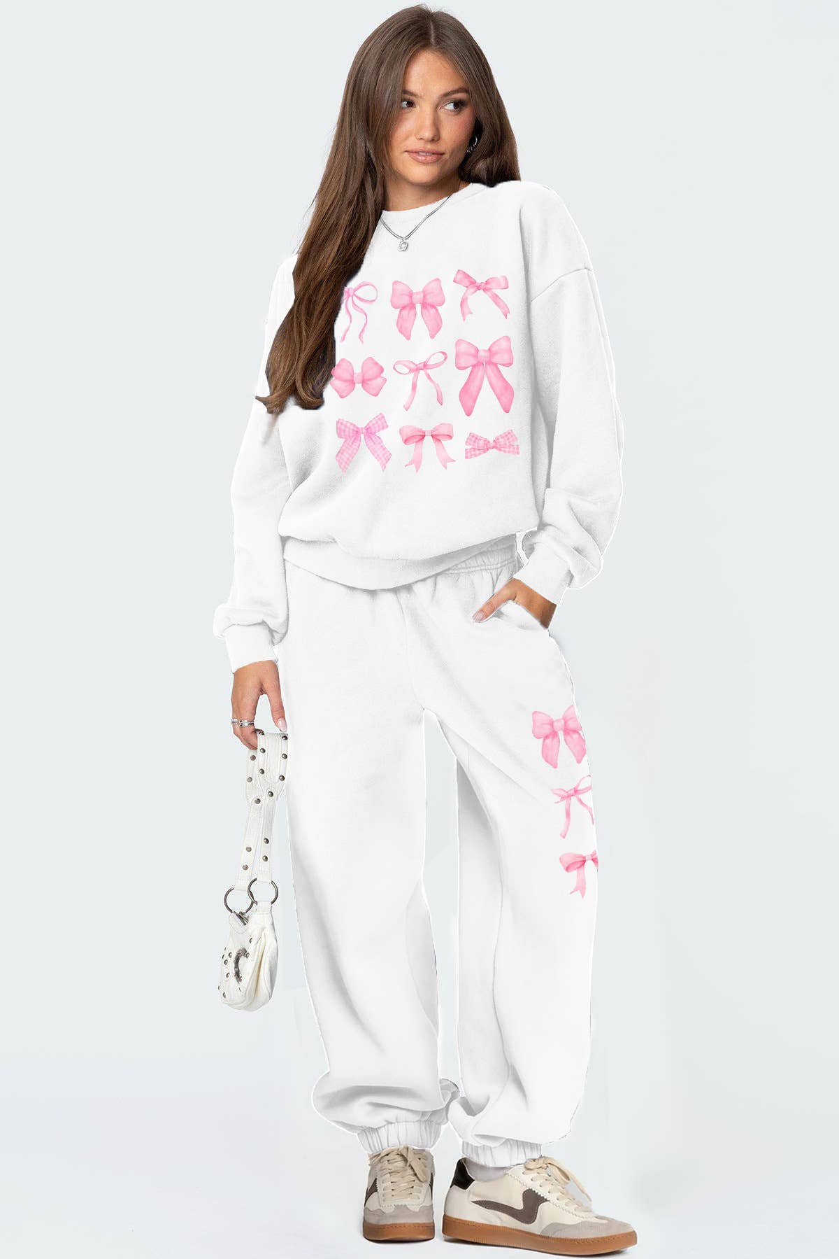 loose hoodie fashion casual wide-leg pants set