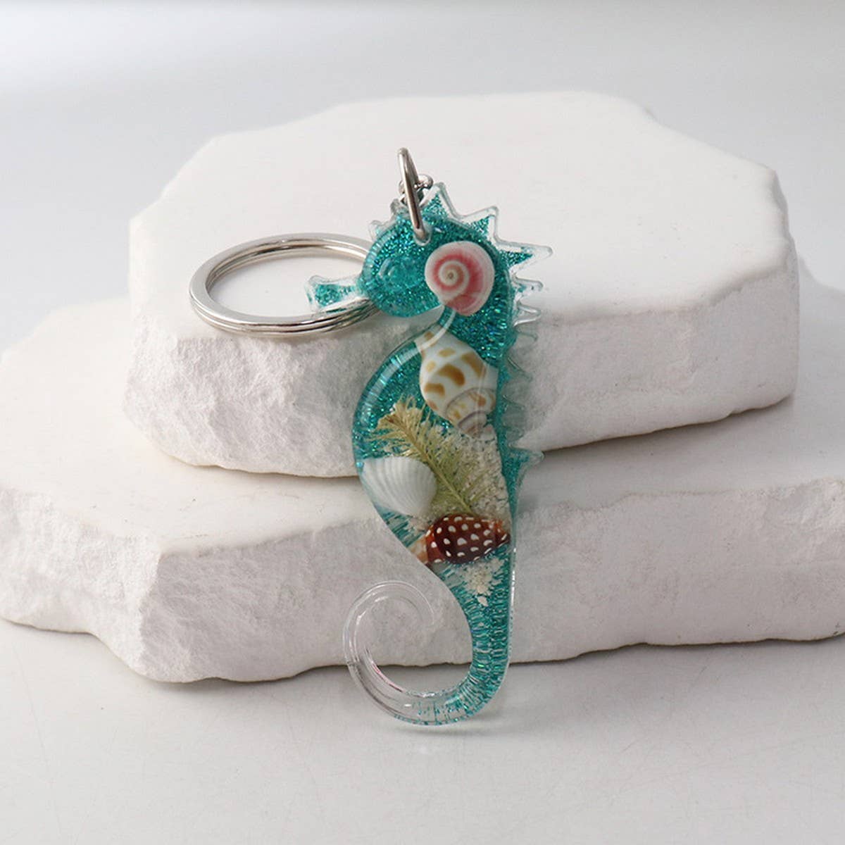 NEW CREATIVE SEAHORSE CAR KEYCHAIN PENDANT