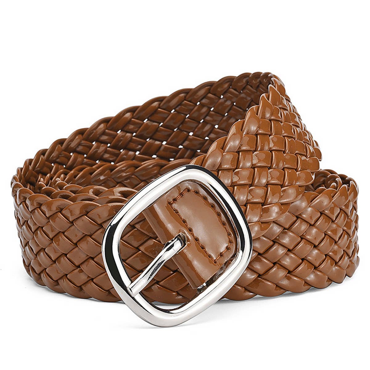 WOMEN NEW STYLE BUCKLE PU PATENT LEATHER BELT_CWABE0594