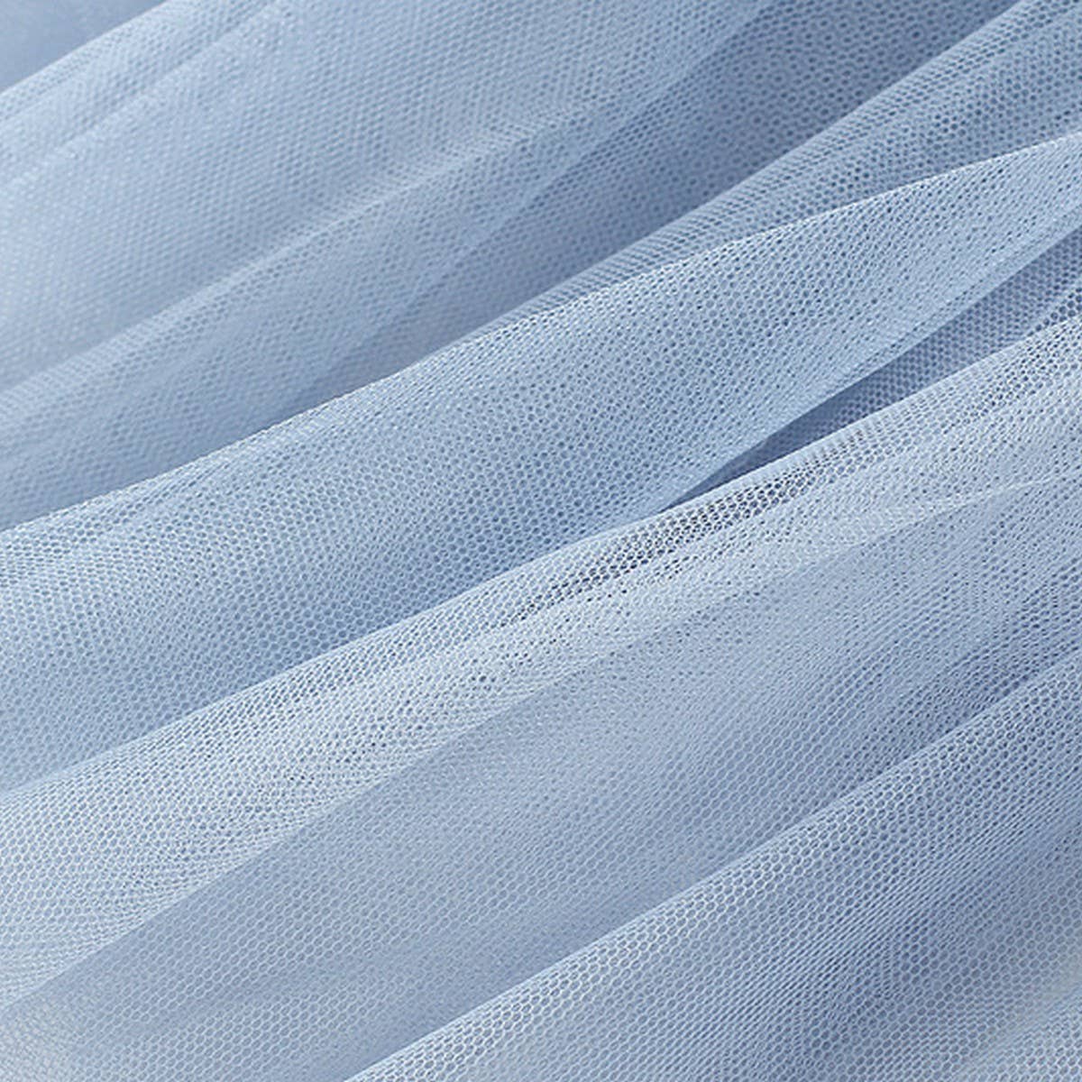 10 COLORS ELASTIC WAIST TIERED TULLE MESH SKIRT_CWBLS0396