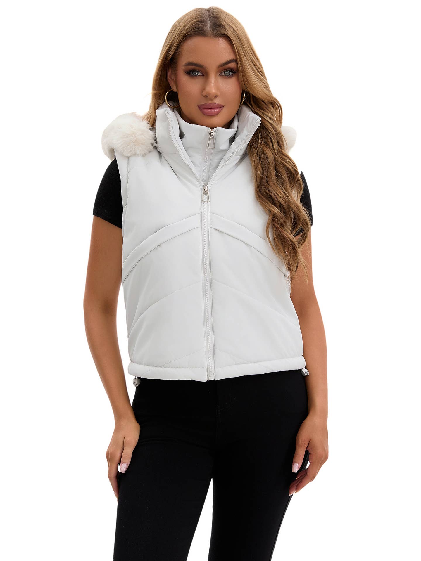 Two detachable cotton-padded jackets