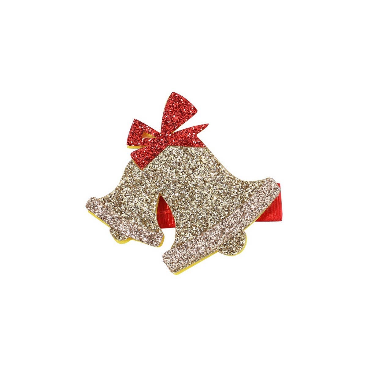 Glitter Pink Reindeer Hair Clip for Kids