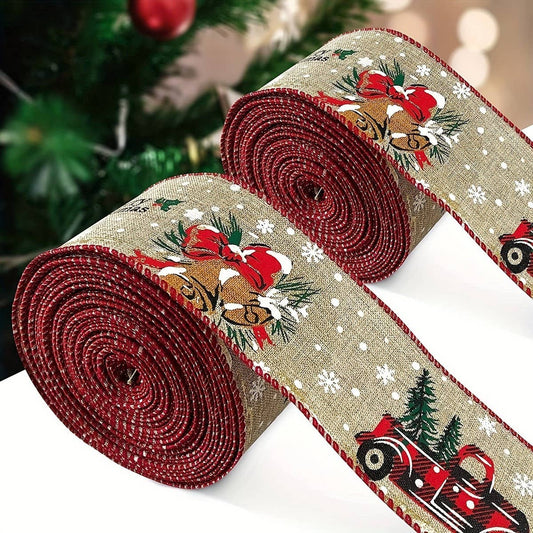 CWMM10207_CHRISTMAS  RIBBON ROLL HOLIDAY DECOR