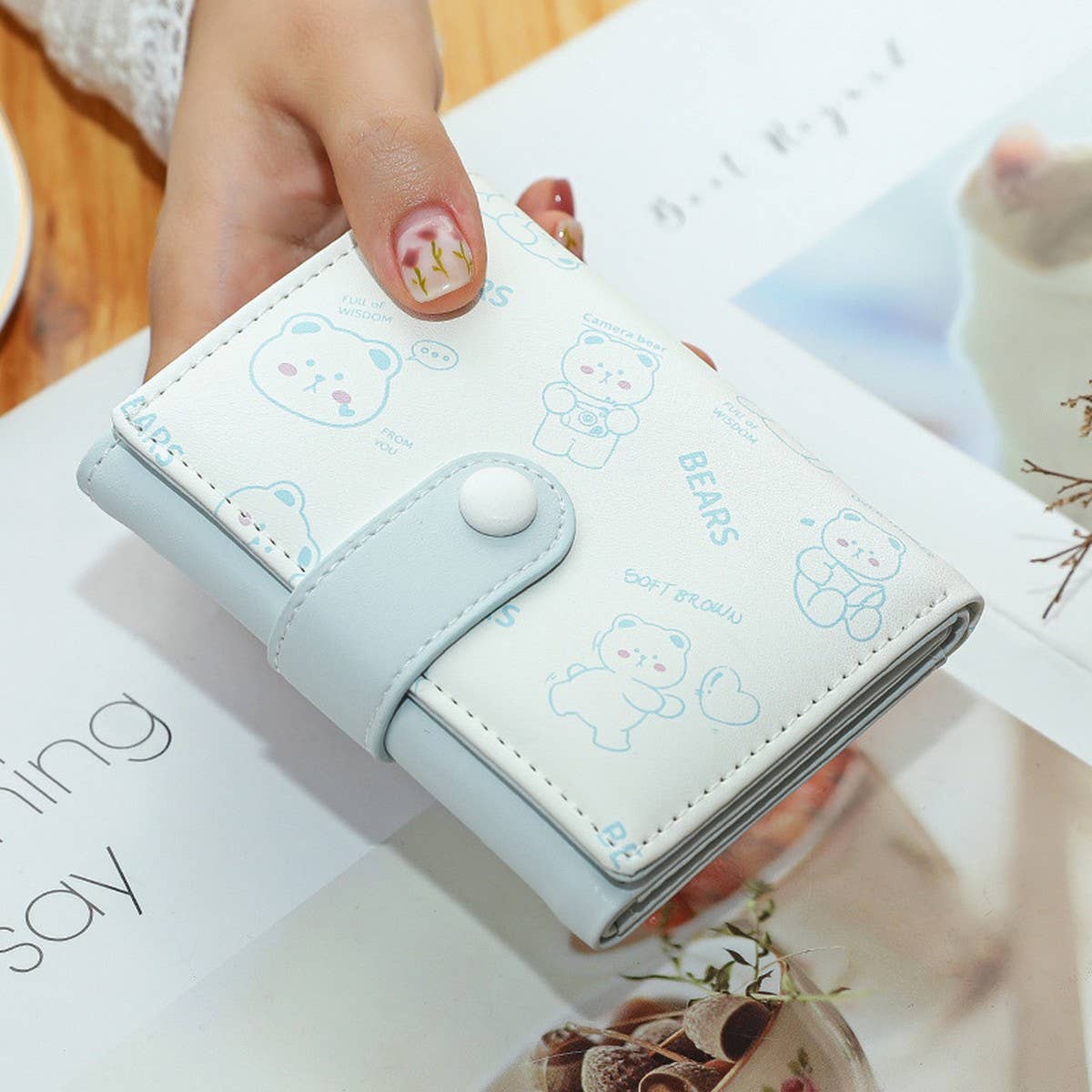 2024 NEW CUTE CARTOON BEAR PRINT WALLET_CWAB2549