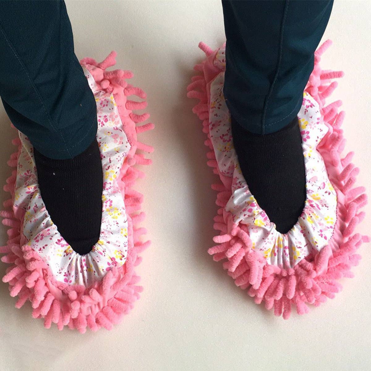 MICROFIBER MOP SLIPPERS SHOES COVER MOP SOCKS