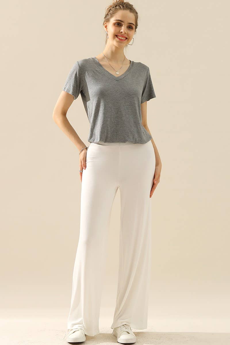 CWBLP410_HIGH WAIST WIDE LEG PALAZZO LOOSE CASUAL PANTS