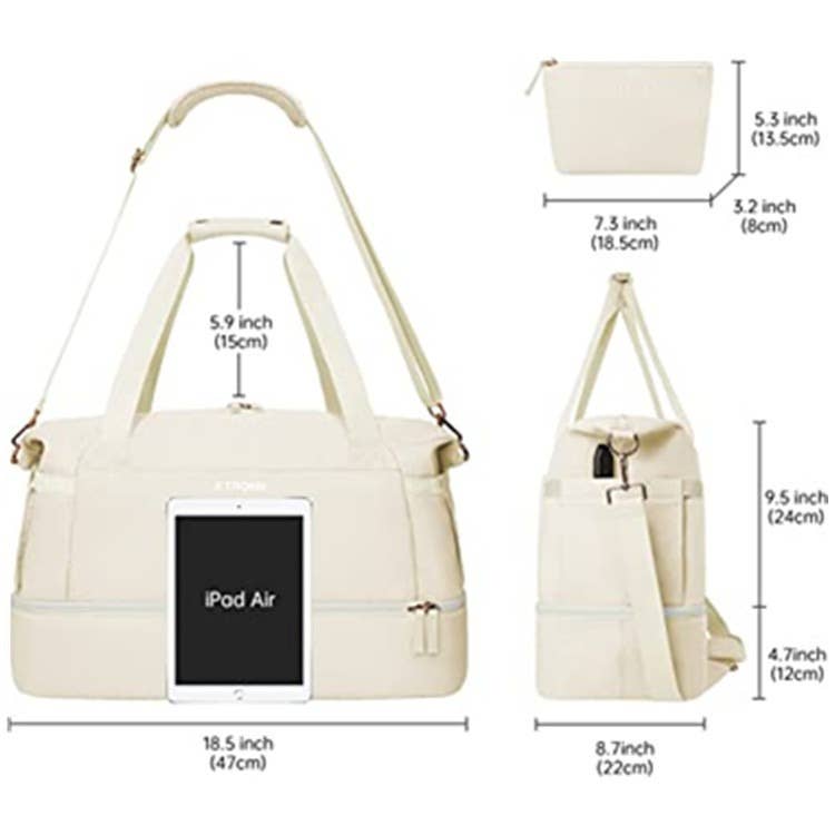 USB charging port fitness bag