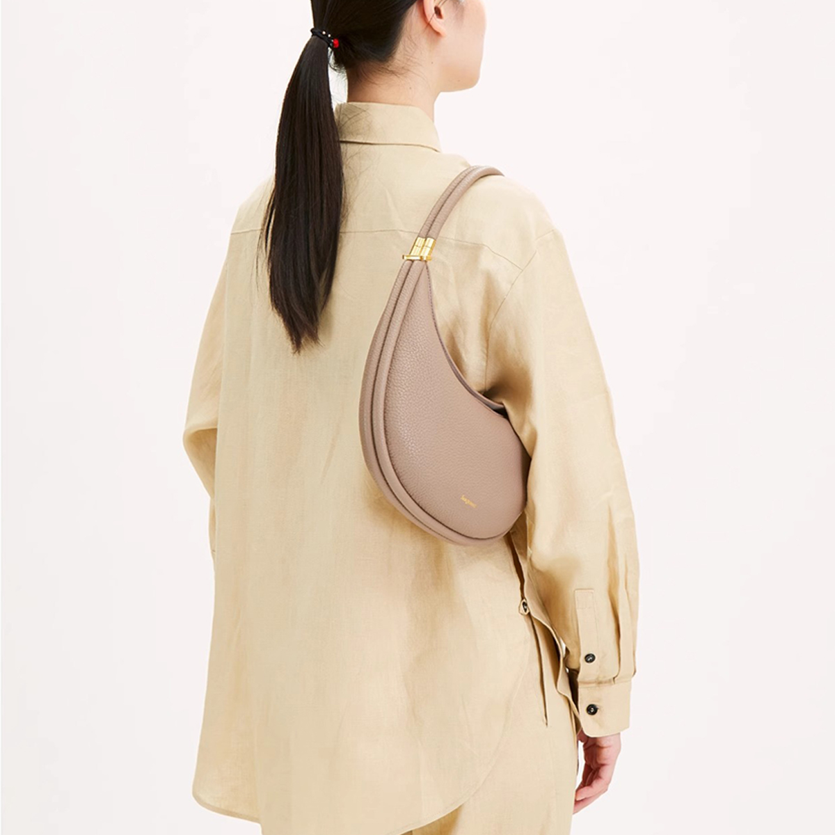 Small Moon Bag ??Classy Shoulder Underarm Tote_CWAB5325