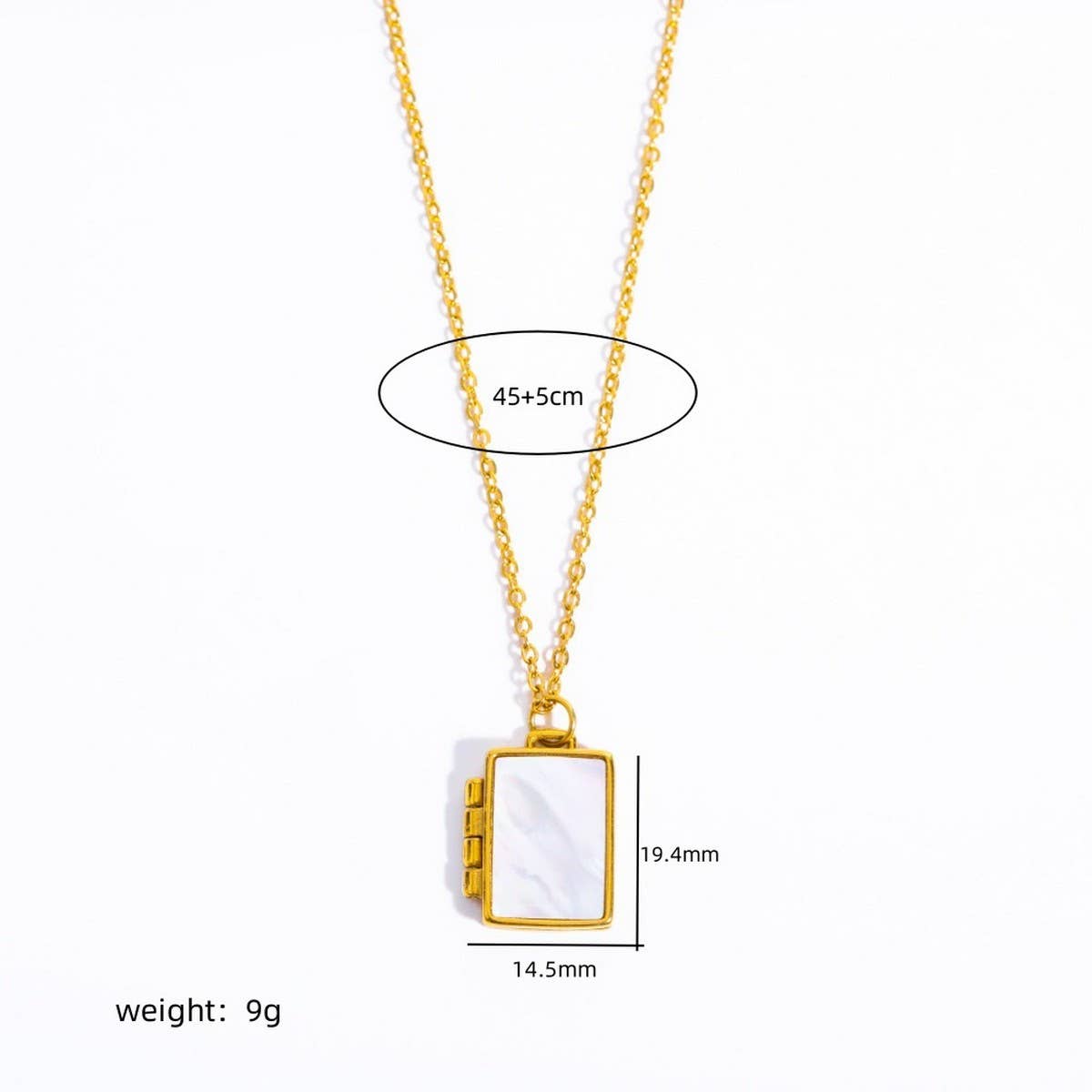 Simple Geometric Magnetic Closure Necklace_CWMM5671