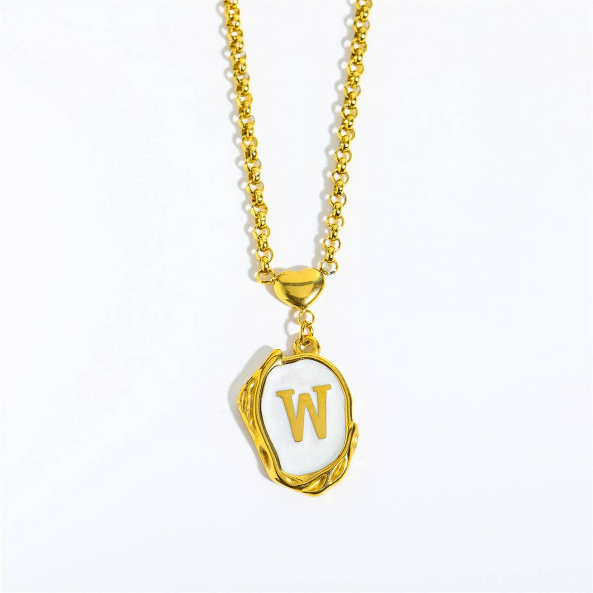 NEW 26 LETTERS OIL DROP THREE-DIMENSIONAL NECKLACE
