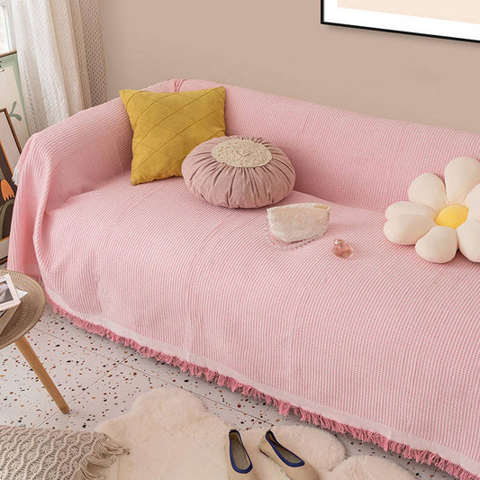 Cute Pink Couch Cover Full Wrap Blanket