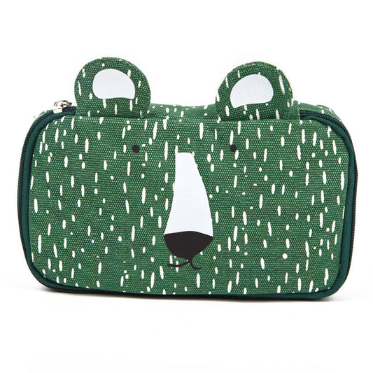 ANIMAL PATTERN PRINTED CUTE CANVAS MAKEUP BAG_CWAB1440