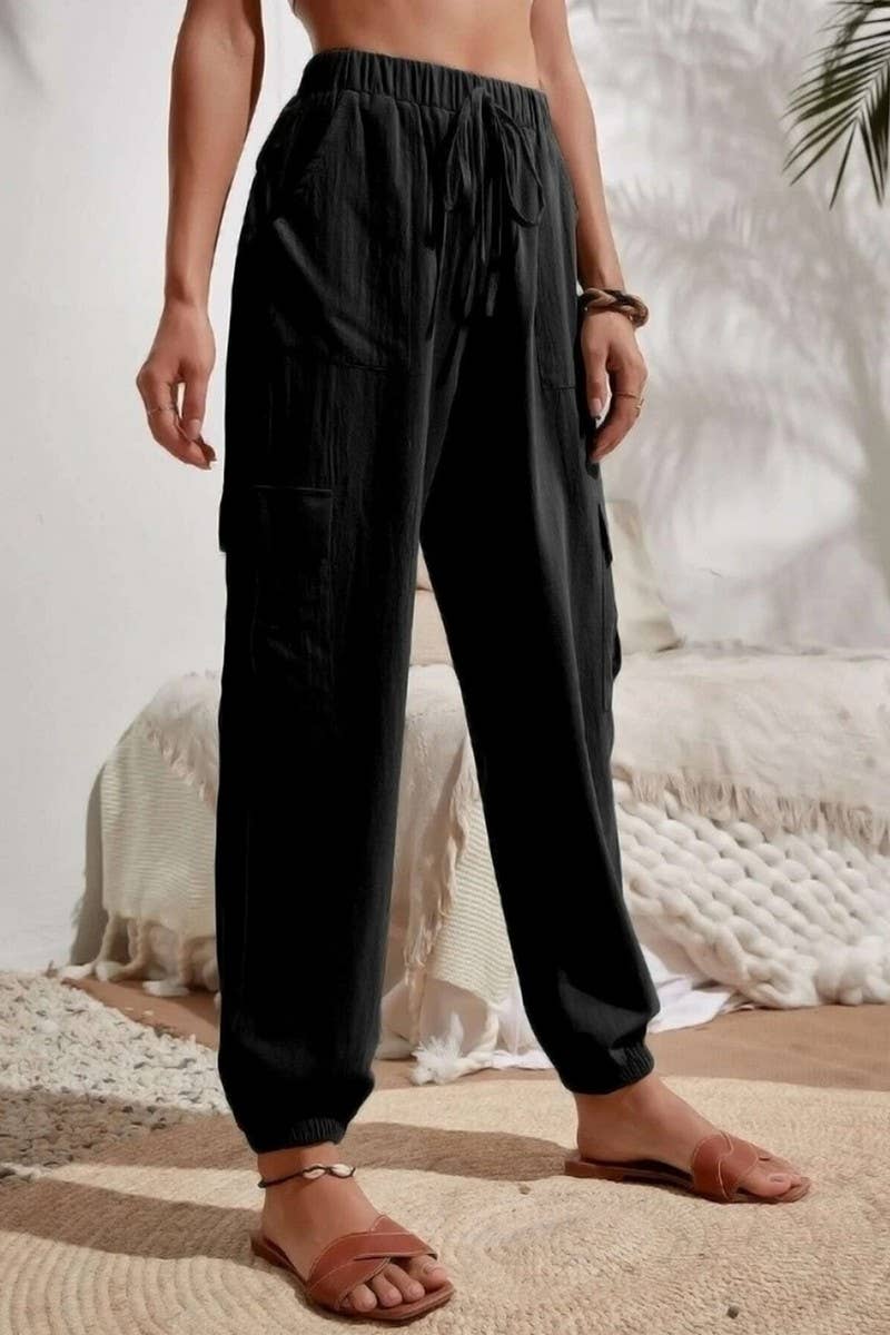 CWBLP1866_SPRING AND SUMMER SOLID COLOR CASUAL OVERALLS