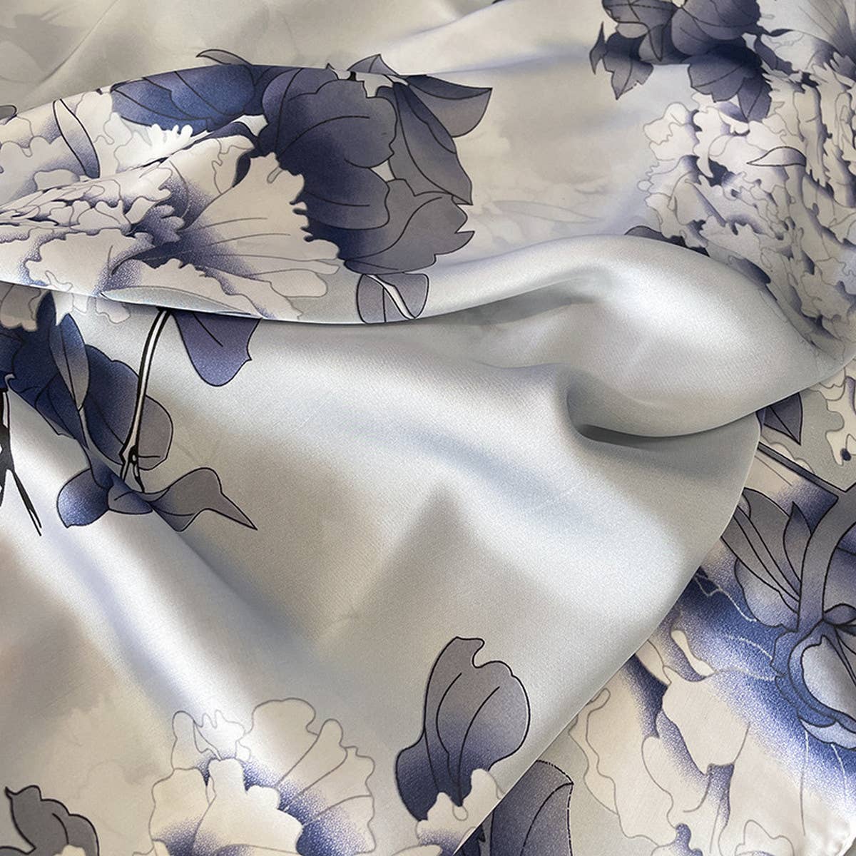 Silky Satin Long Scarf Shawl ? Versatile Wrap