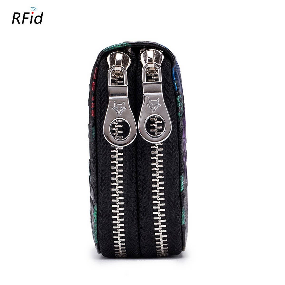 DOUBLE ZIP LARGE CAPACITY LONG LEATHER WALLET_CWAB3748