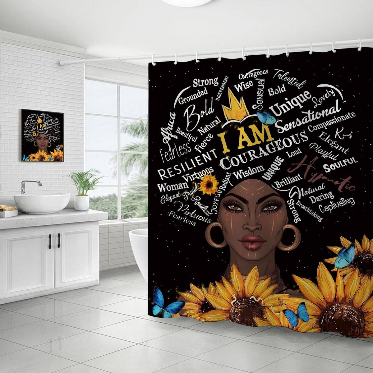DIGITAL PRINTING BATHROOM SHOWER CURTAIN