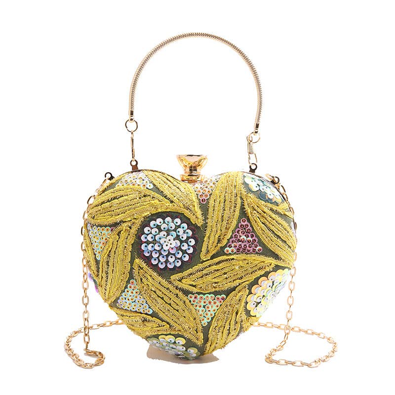 Fashionable sequined hand-picked shoulder bag