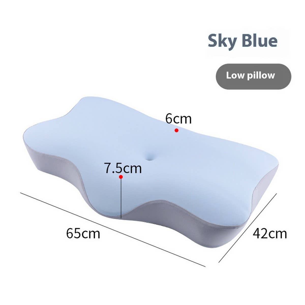 High Support Memory Foam Pillow, Slow Rebound