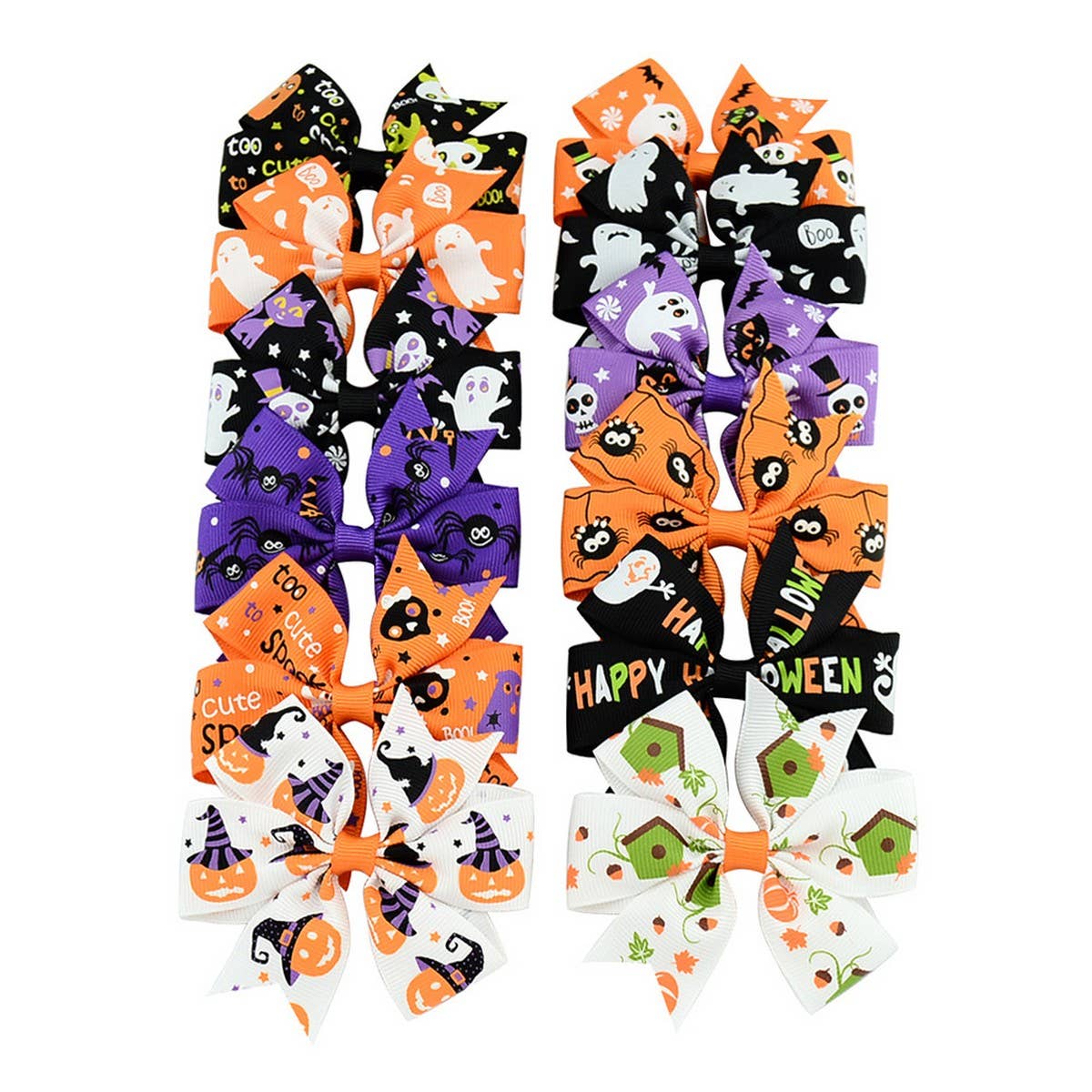 Halloween Kids Grosgrain Bow Hair Clip